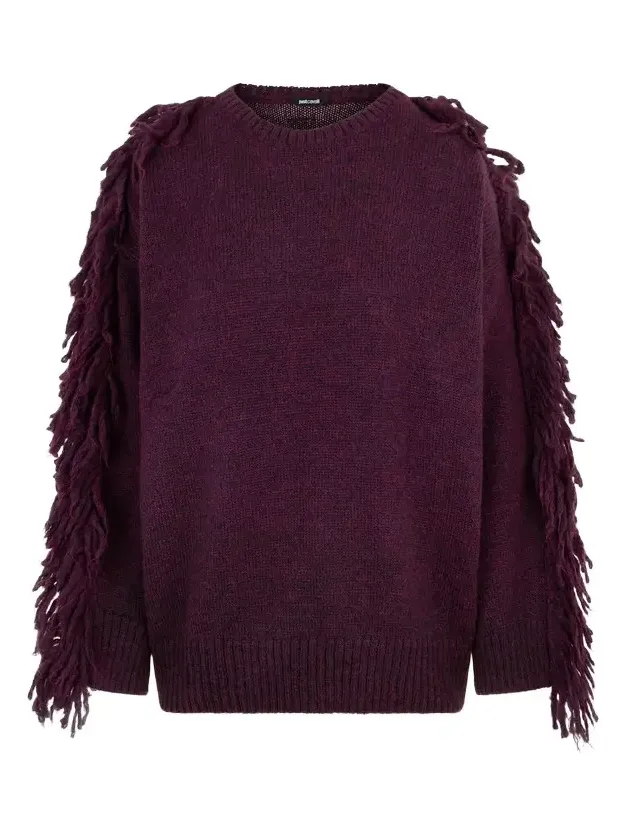 Roberto Cavalli Burgundy Sweater