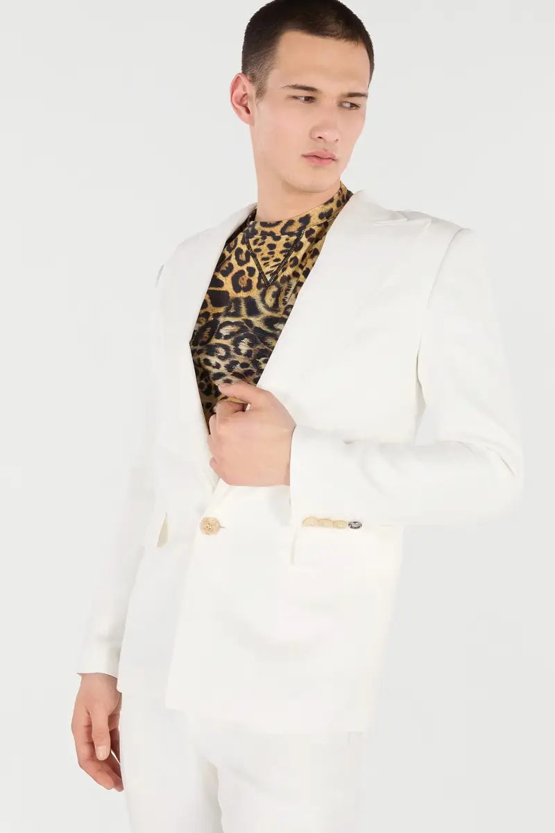 Roberto Cavalli Single-Breasted Blazer | Thumbnail 5 Roberto Cavalli Single-Breasted Blazer | Thumbnail 5