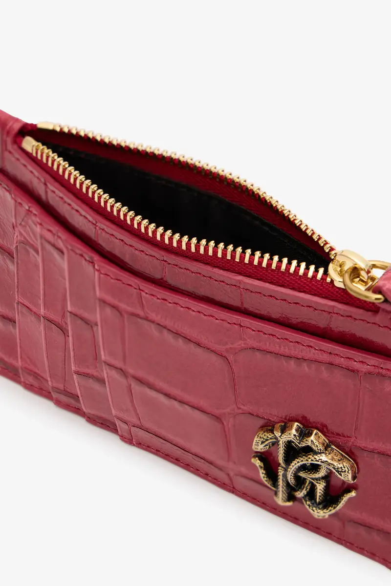Roberto Cavalli Crocodile-Effect Coin Purse | Thumbnail 5 Roberto Cavalli Crocodile-Effect Coin Purse | Thumbnail 5