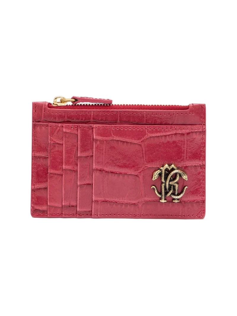 Roberto Cavalli Crocodile-Effect Coin Purse