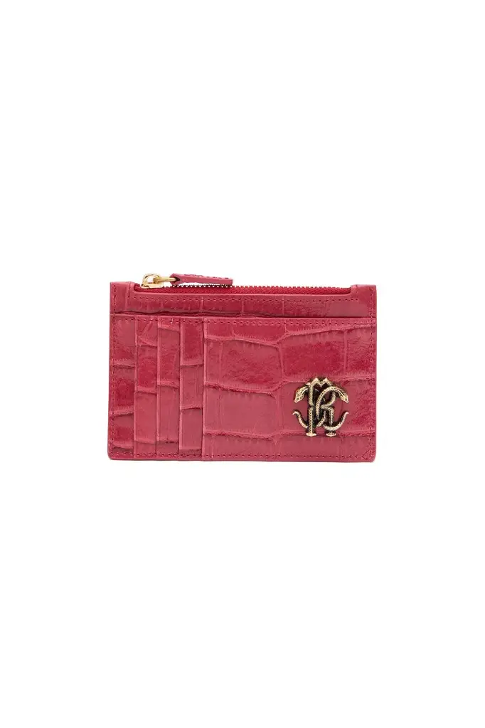 Roberto Cavalli Crocodile-Effect Coin Purse | Image 1 Roberto Cavalli Crocodile-Effect Coin Purse | Image 1