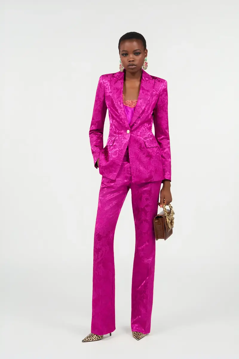 Roberto Cavalli Blazer in Florentine Flowers jacquard pattern | Thumbnail 7 Roberto Cavalli Blazer in Florentine Flowers jacquard pattern | Thumbnail 7