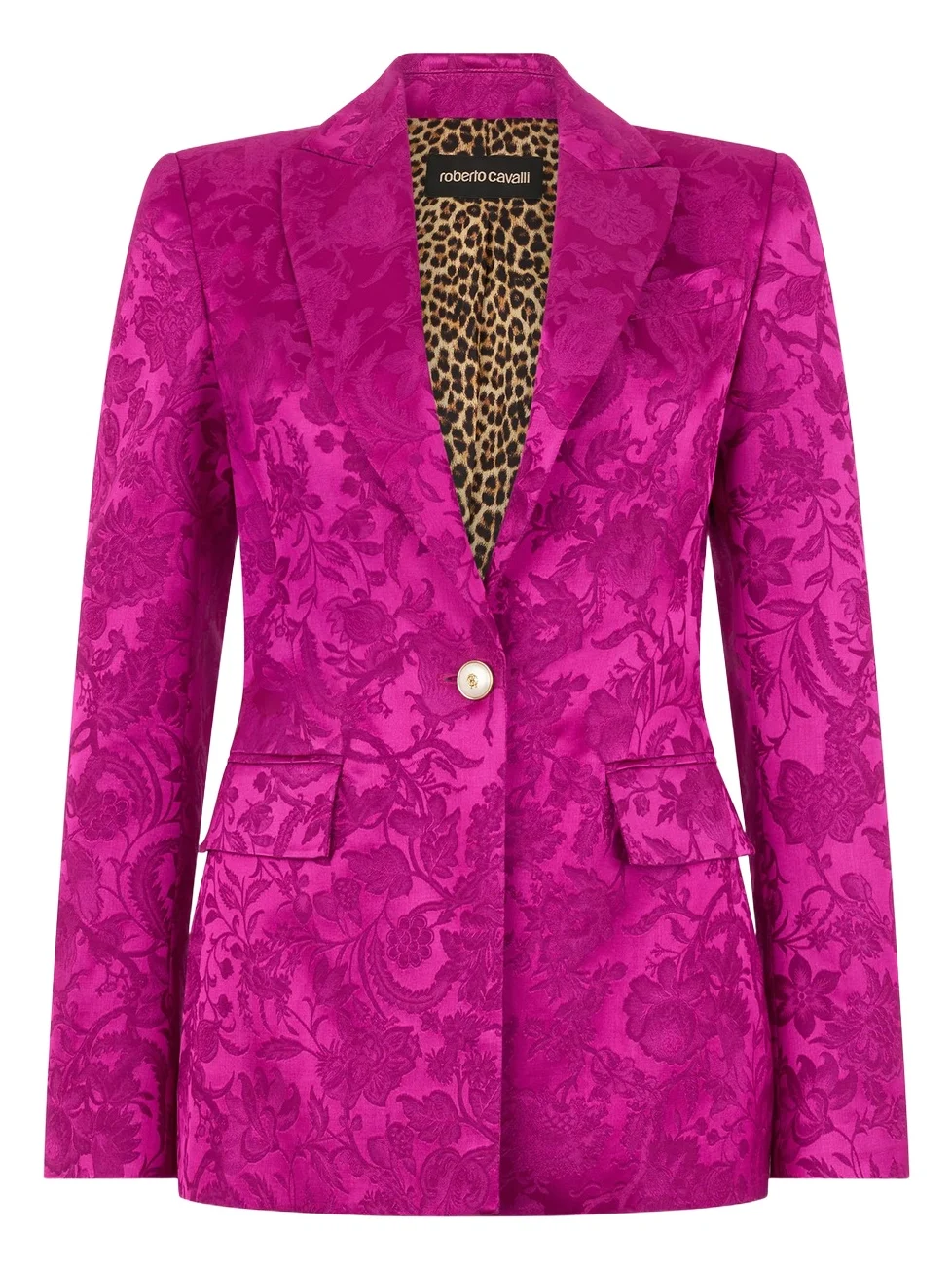 Roberto Cavalli Blazer in Florentine Flowers jacquard pattern