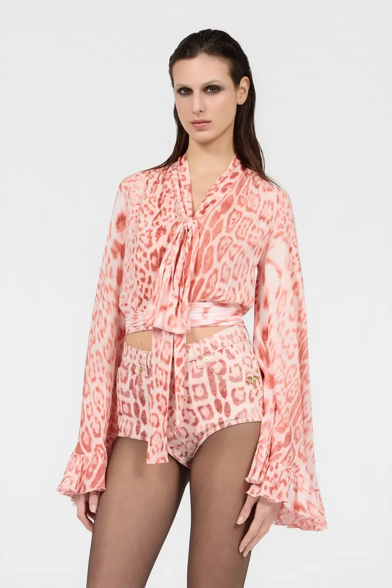 Roberto Cavalli Jaguar Pink Print Shirt | Thumbnail 2 Roberto Cavalli Jaguar Pink Print Shirt | Thumbnail 2