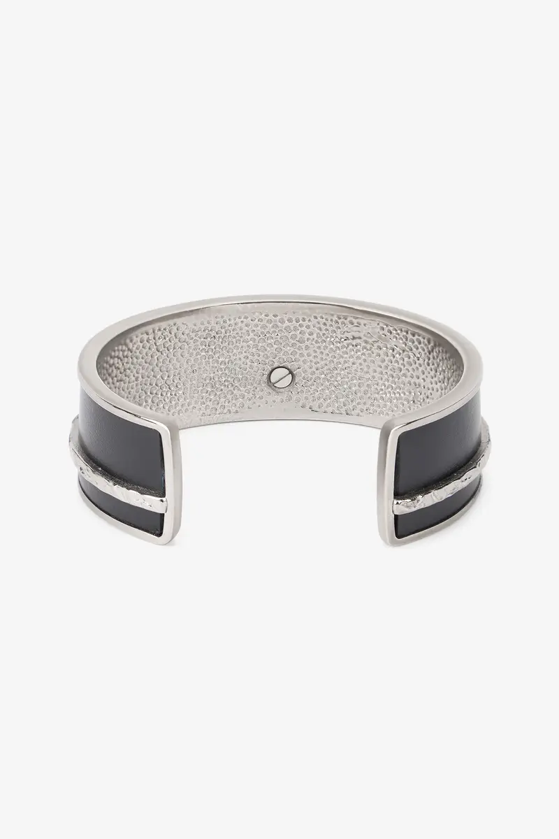 Roberto Cavalli Black and Palladium Rigid Bracelet with Fang | Thumbnail 3 Roberto Cavalli Black and Palladium Rigid Bracelet with Fang | Thumbnail 3