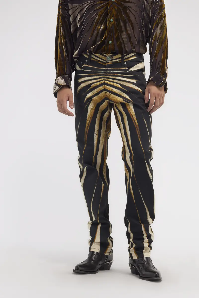 Roberto Cavalli Slim fit jeans with Ray of Gold print | Thumbnail 2 Roberto Cavalli Slim fit jeans with Ray of Gold print | Thumbnail 2