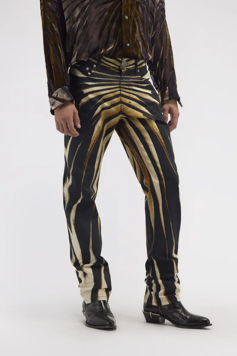 Roberto Cavalli Slim fit jeans with Ray of Gold print | Thumbnail 4 Roberto Cavalli Slim fit jeans with Ray of Gold print | Thumbnail 4