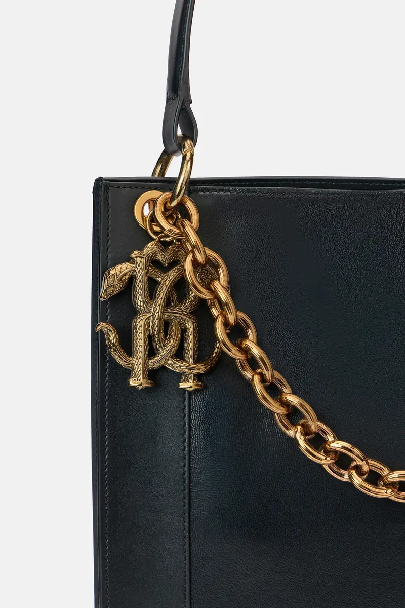 Roberto Cavalli Black Shopper Bag with Chain | Thumbnail 5 Roberto Cavalli Black Shopper Bag with Chain | Thumbnail 5