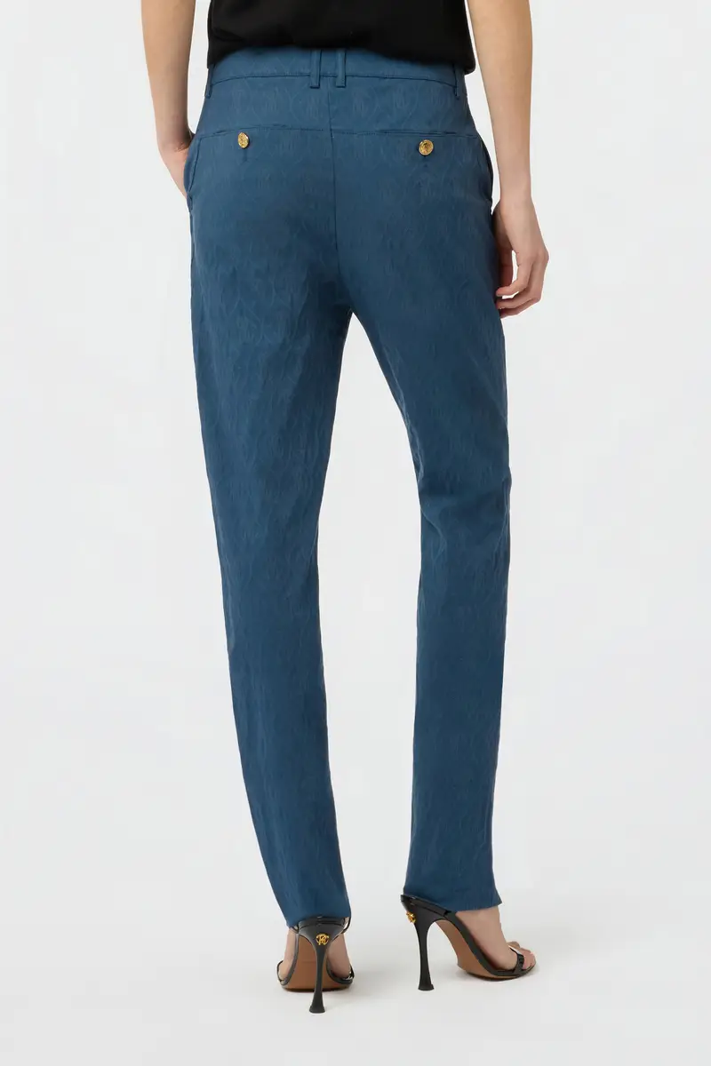 Roberto Cavalli Teal Trousers | Thumbnail 3