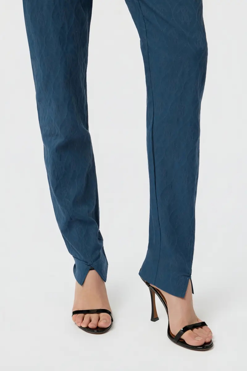 Roberto Cavalli Teal Trousers | Thumbnail 4