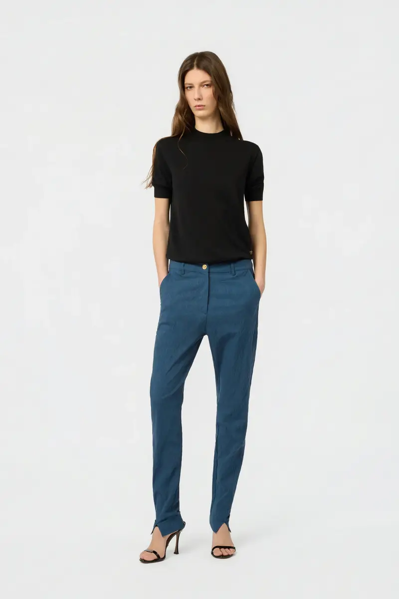 Roberto Cavalli Teal Trousers | Thumbnail 6
