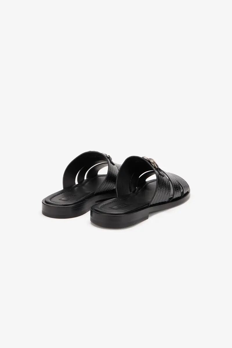 Roberto Cavalli Black Leather Sandals | Thumbnail 3 Roberto Cavalli Black Leather Sandals | Thumbnail 3