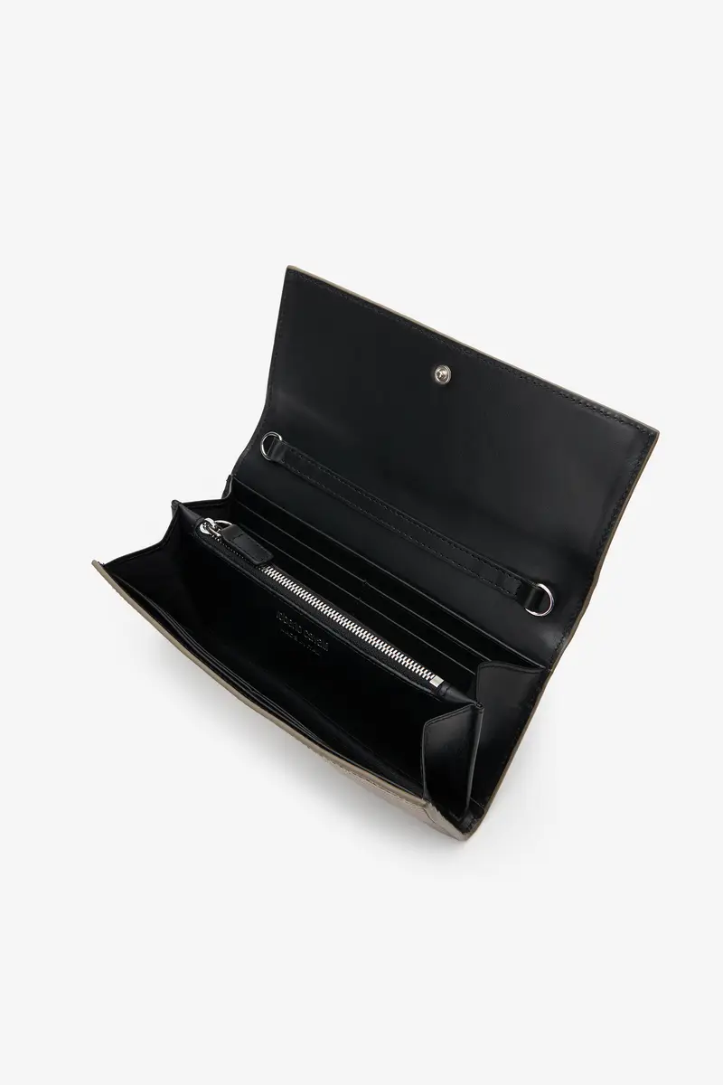 Roberto Cavalli Serpentine Gold Lizard-Effect Wallet On Chain | Thumbnail 4 Roberto Cavalli Serpentine Gold Lizard-Effect Wallet On Chain | Thumbnail 4