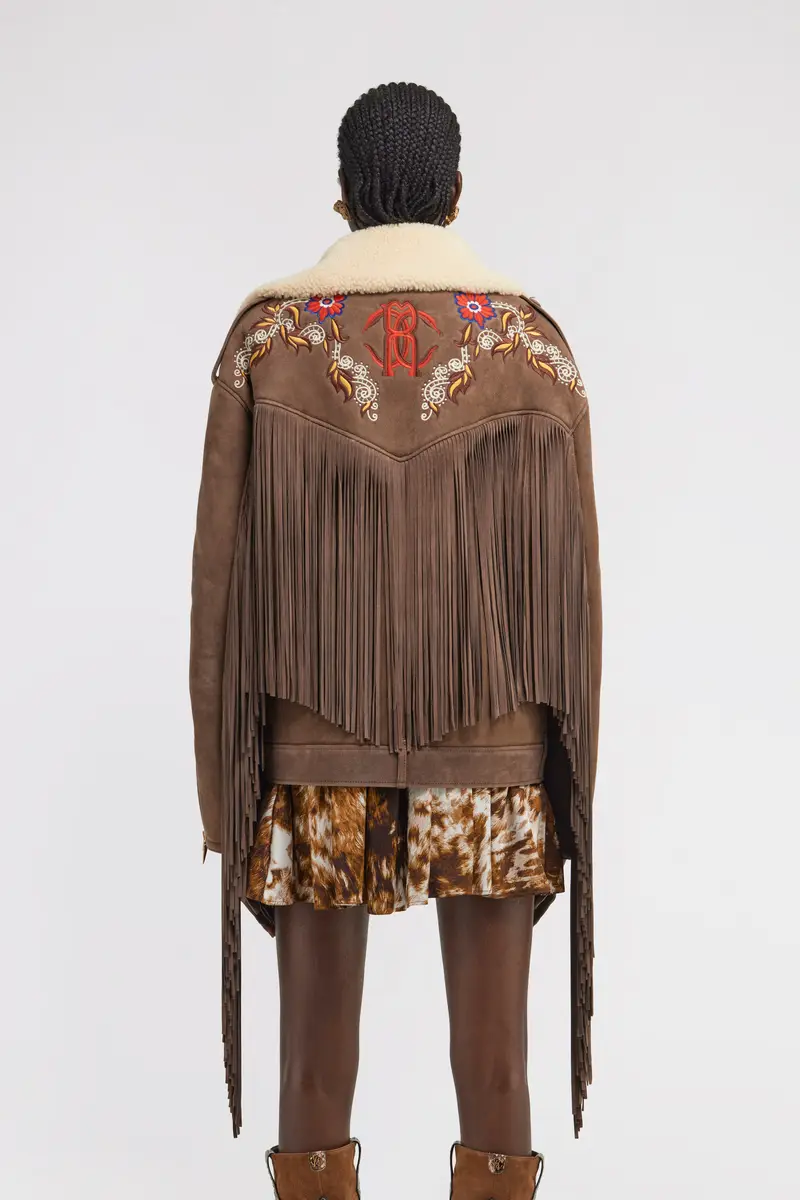Roberto Cavalli Biker Jacket with Fringe | Thumbnail 3 Roberto Cavalli Biker Jacket with Fringe | Thumbnail 3