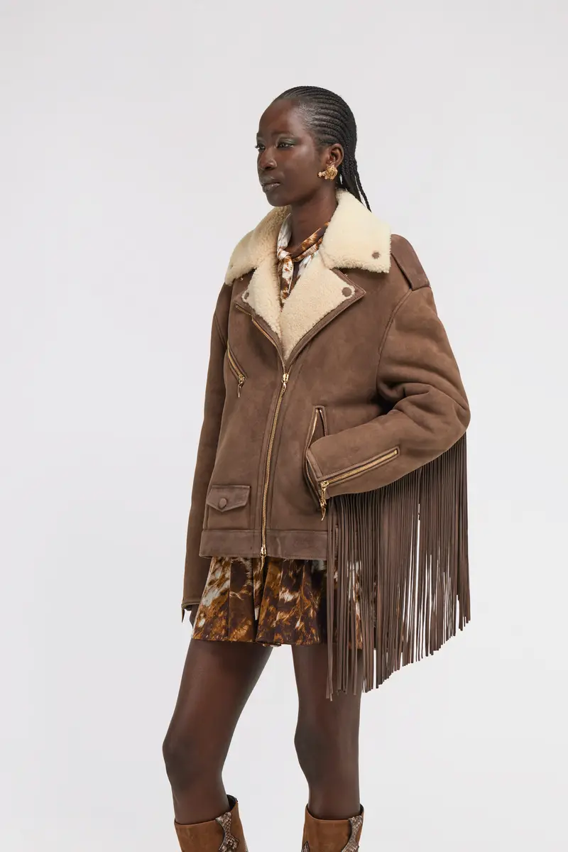 Roberto Cavalli Biker Jacket with Fringe | Thumbnail 4 Roberto Cavalli Biker Jacket with Fringe | Thumbnail 4