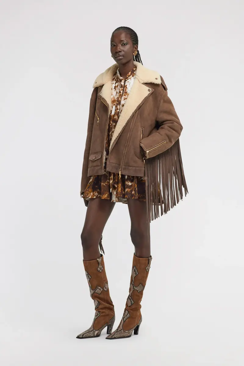 Roberto Cavalli Biker Jacket with Fringe | Thumbnail 5 Roberto Cavalli Biker Jacket with Fringe | Thumbnail 5