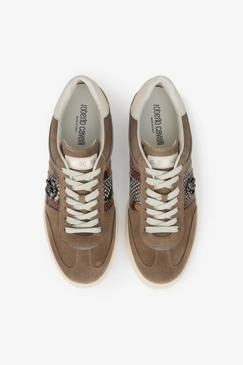 Roberto Cavalli Sneakers in Suede with Python Print | Thumbnail 4 Roberto Cavalli Sneakers in Suede with Python Print | Thumbnail 4