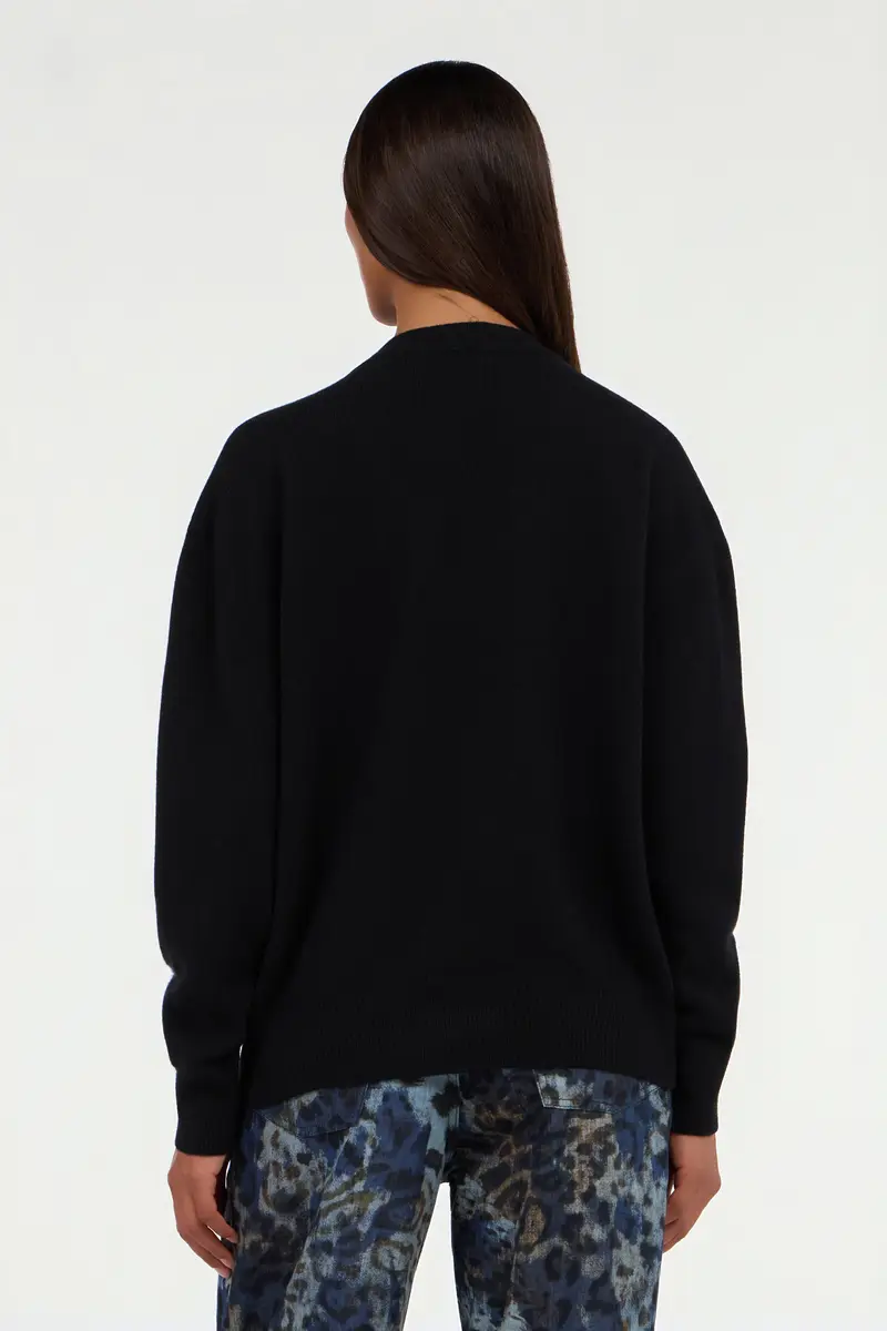 Roberto Cavalli Black sweater with Monogram Mirror Snake | Thumbnail 3 Roberto Cavalli Black sweater with Monogram Mirror Snake | Thumbnail 3