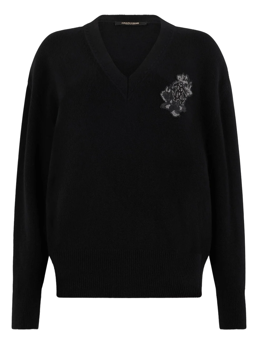 Black sweater with Monogram Mirror Snake