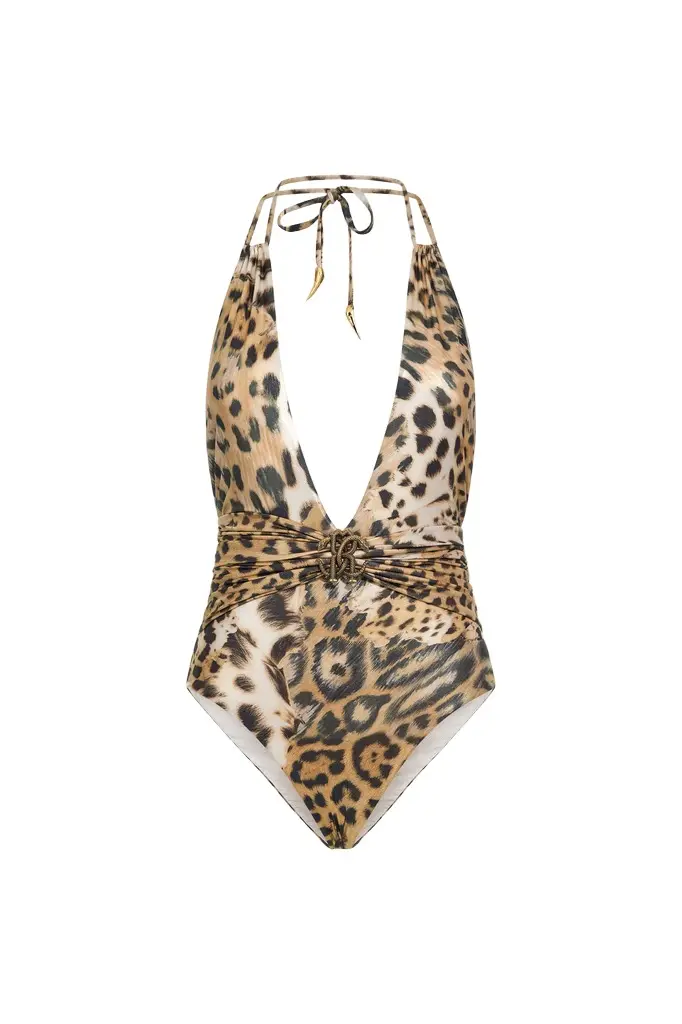 One-piece swimsuit with Jaguar Skin print One-piece swimsuit with Jaguar Skin print