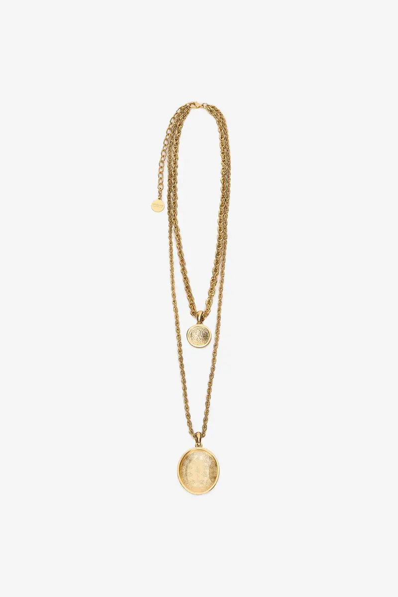 Roberto Cavalli Double Necklace With Ray Of Gold Pendant | Thumbnail 3 Roberto Cavalli Double Necklace With Ray Of Gold Pendant | Thumbnail 3