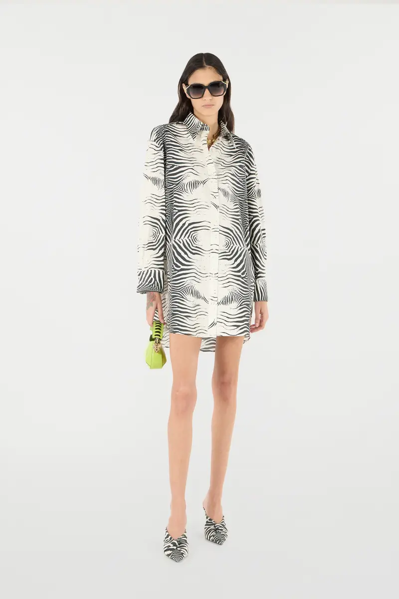 Roberto Cavalli Zebra-Print Long Shirt | Thumbnail 2 Roberto Cavalli Zebra-Print Long Shirt | Thumbnail 2