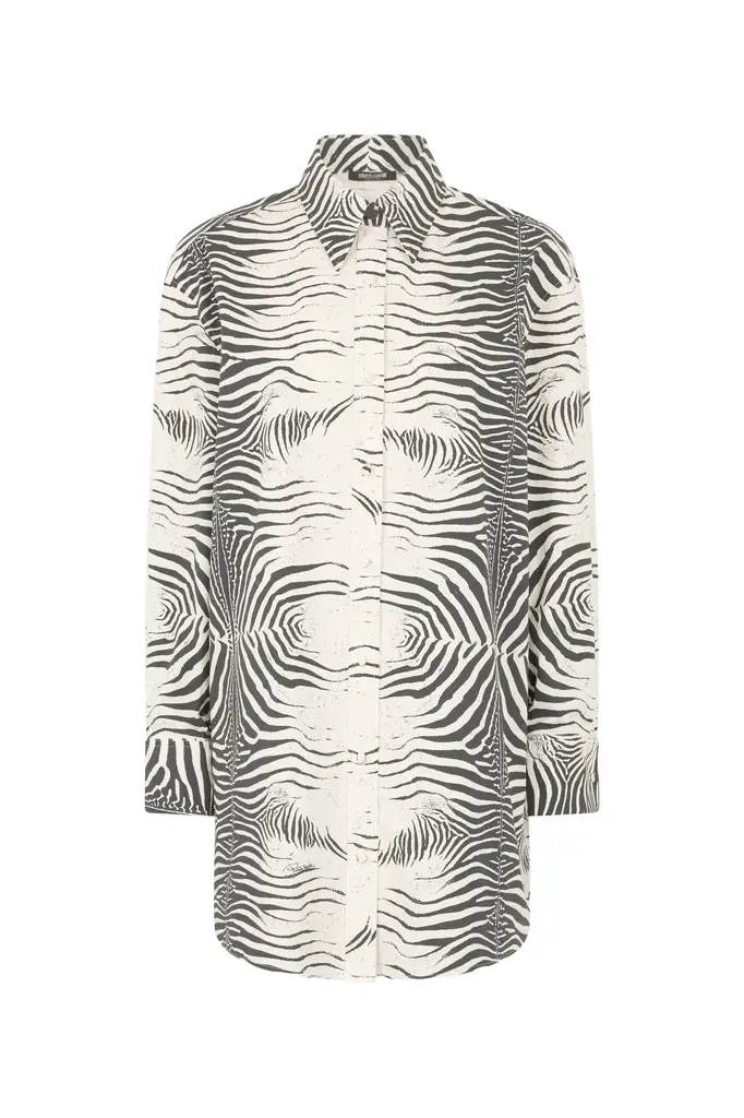 Zebra-Print Long Shirt Zebra-Print Long Shirt