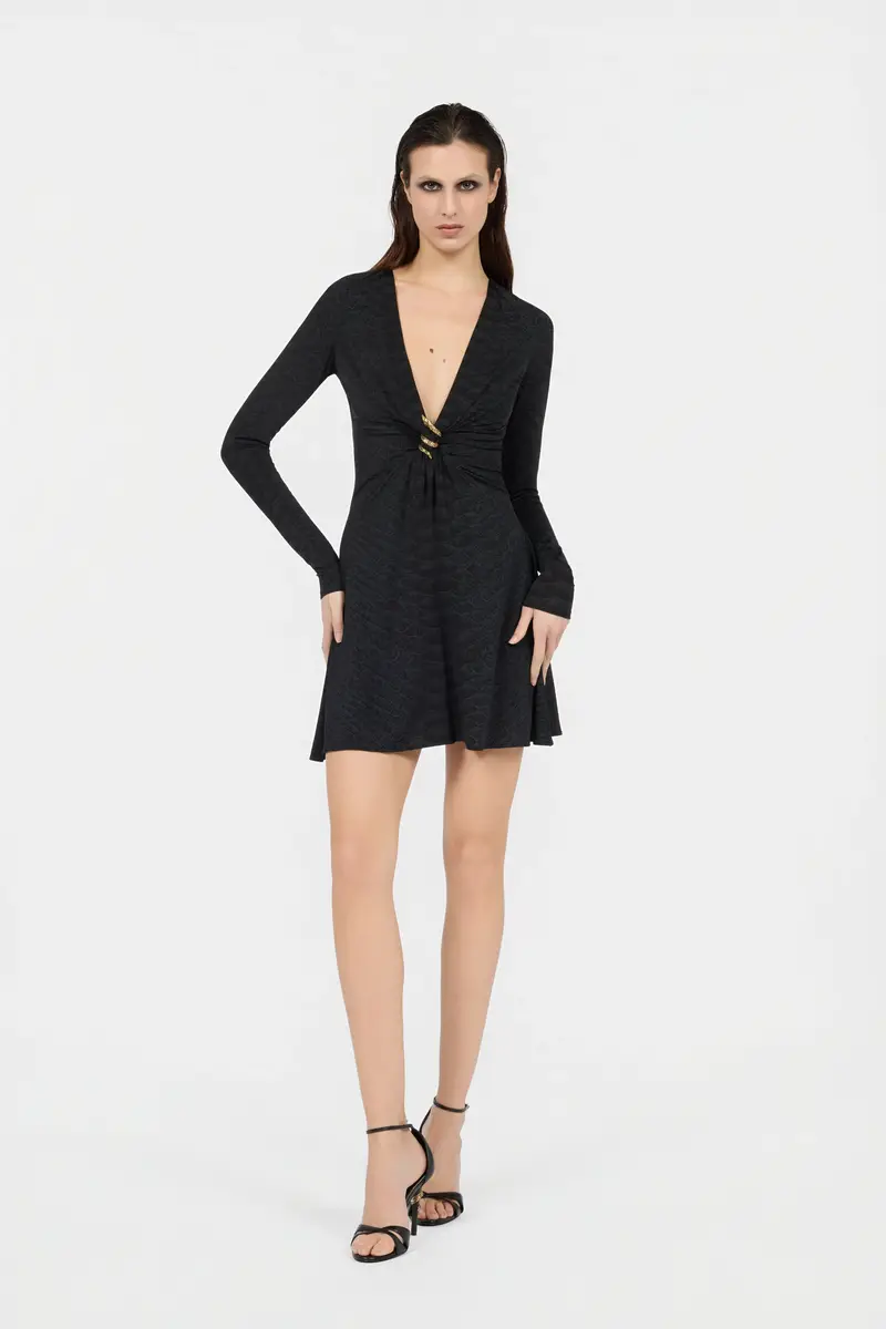 Roberto Cavalli Dress With Serpentine Print And Jewel Detail | Thumbnail 6 Roberto Cavalli Dress With Serpentine Print And Jewel Detail | Thumbnail 6