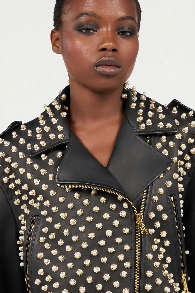 Roberto Cavalli Leather Bomber Jacket | Thumbnail 5 Roberto Cavalli Leather Bomber Jacket | Thumbnail 5