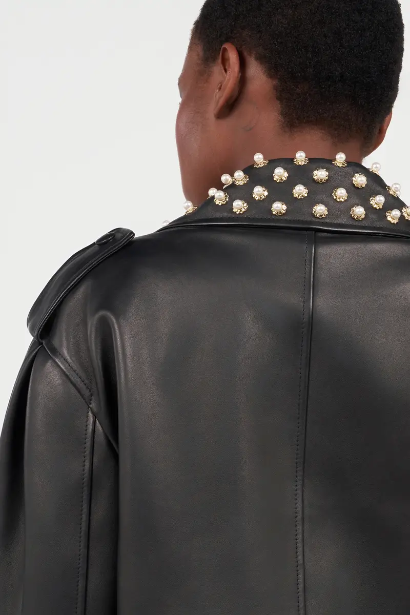 Roberto Cavalli Leather Bomber Jacket | Thumbnail 6 Roberto Cavalli Leather Bomber Jacket | Thumbnail 6