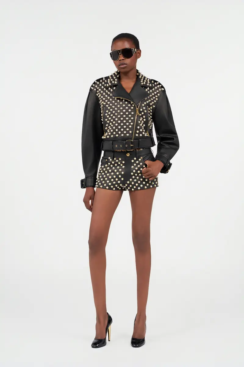 Roberto Cavalli Leather Bomber Jacket | Thumbnail 7 Roberto Cavalli Leather Bomber Jacket | Thumbnail 7