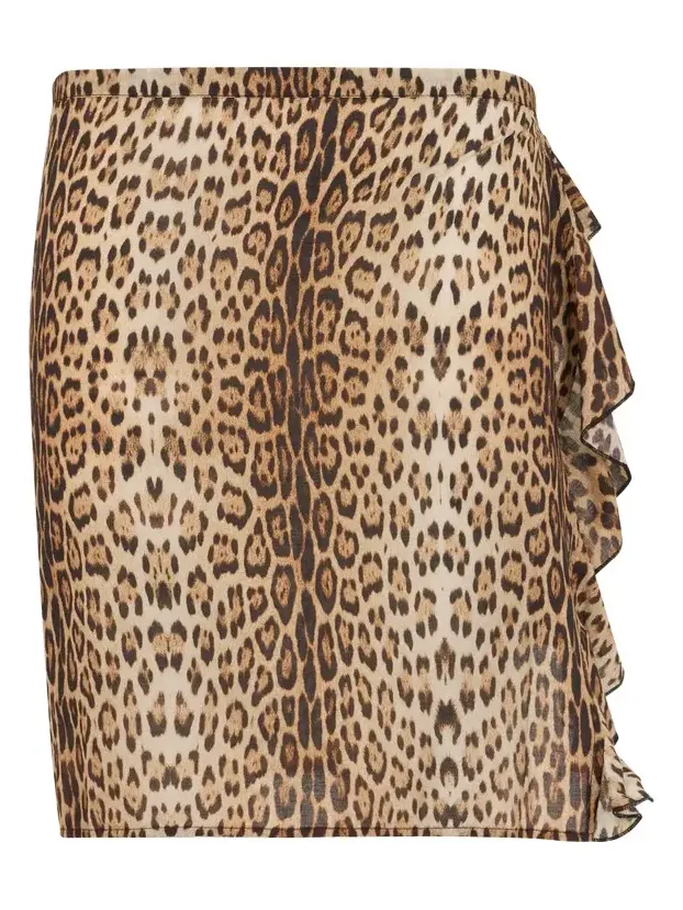 Roberto Cavalli Leopard Print Sarong