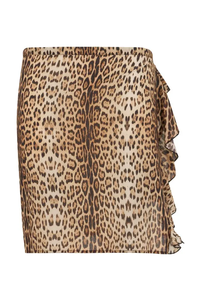 Roberto Cavalli Leopard Print Sarong