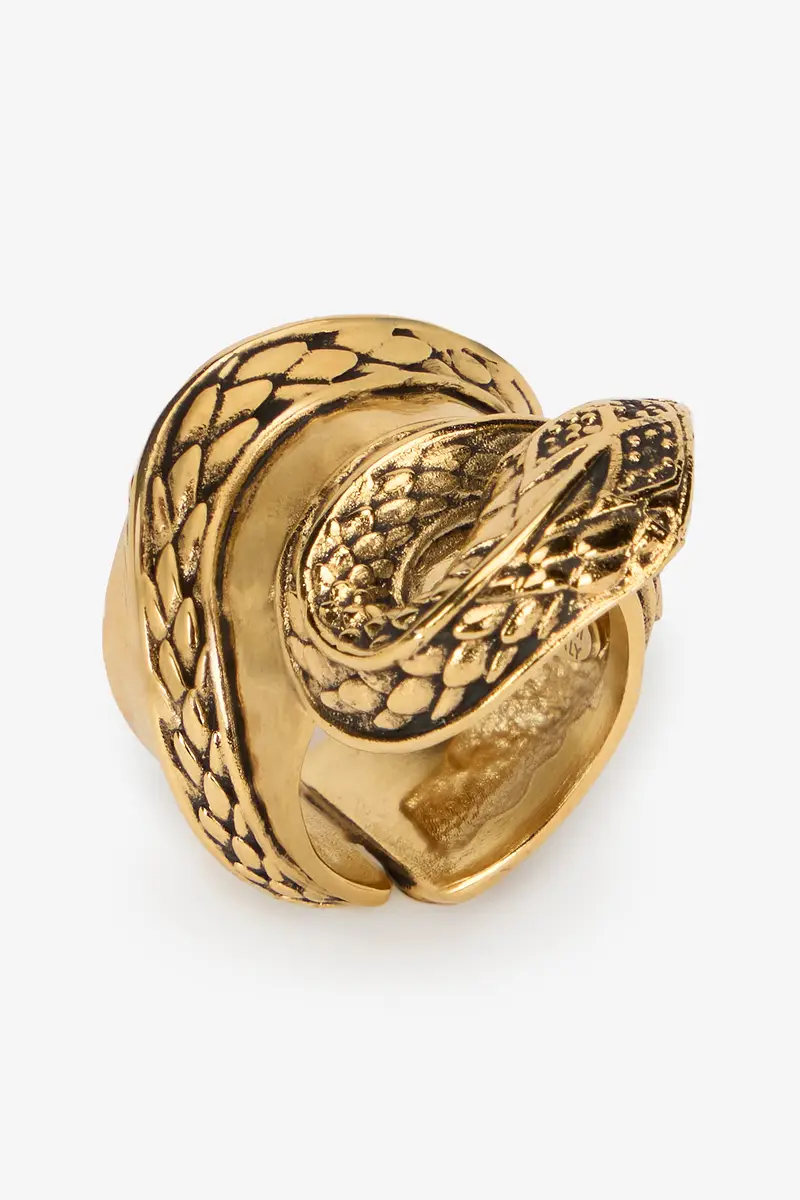 Roberto Cavalli Gold Serpentine Ring | Thumbnail 3 Roberto Cavalli Gold Serpentine Ring | Thumbnail 3