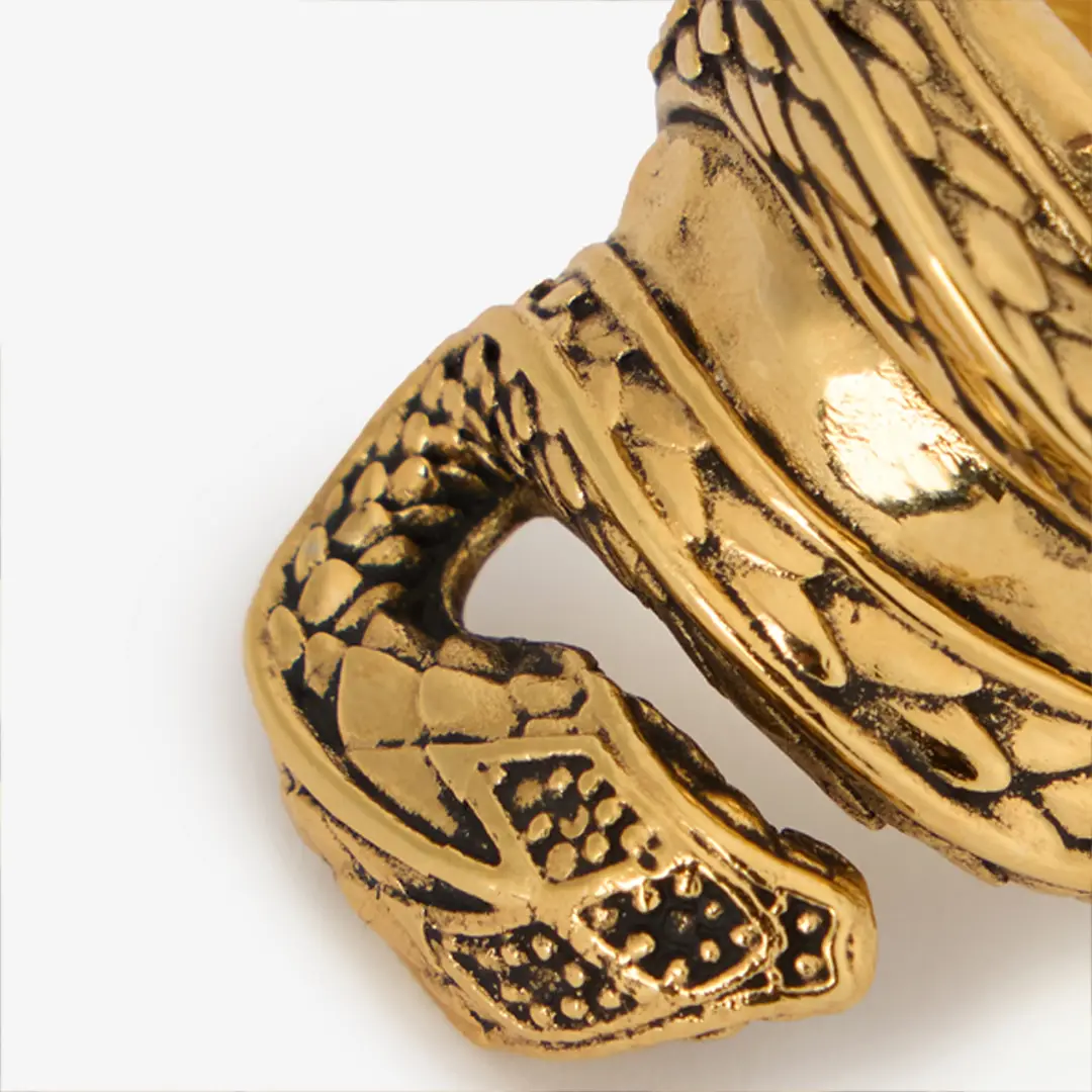 Roberto Cavalli Gold Serpentine Ring | Thumbnail 4 Roberto Cavalli Gold Serpentine Ring | Thumbnail 4