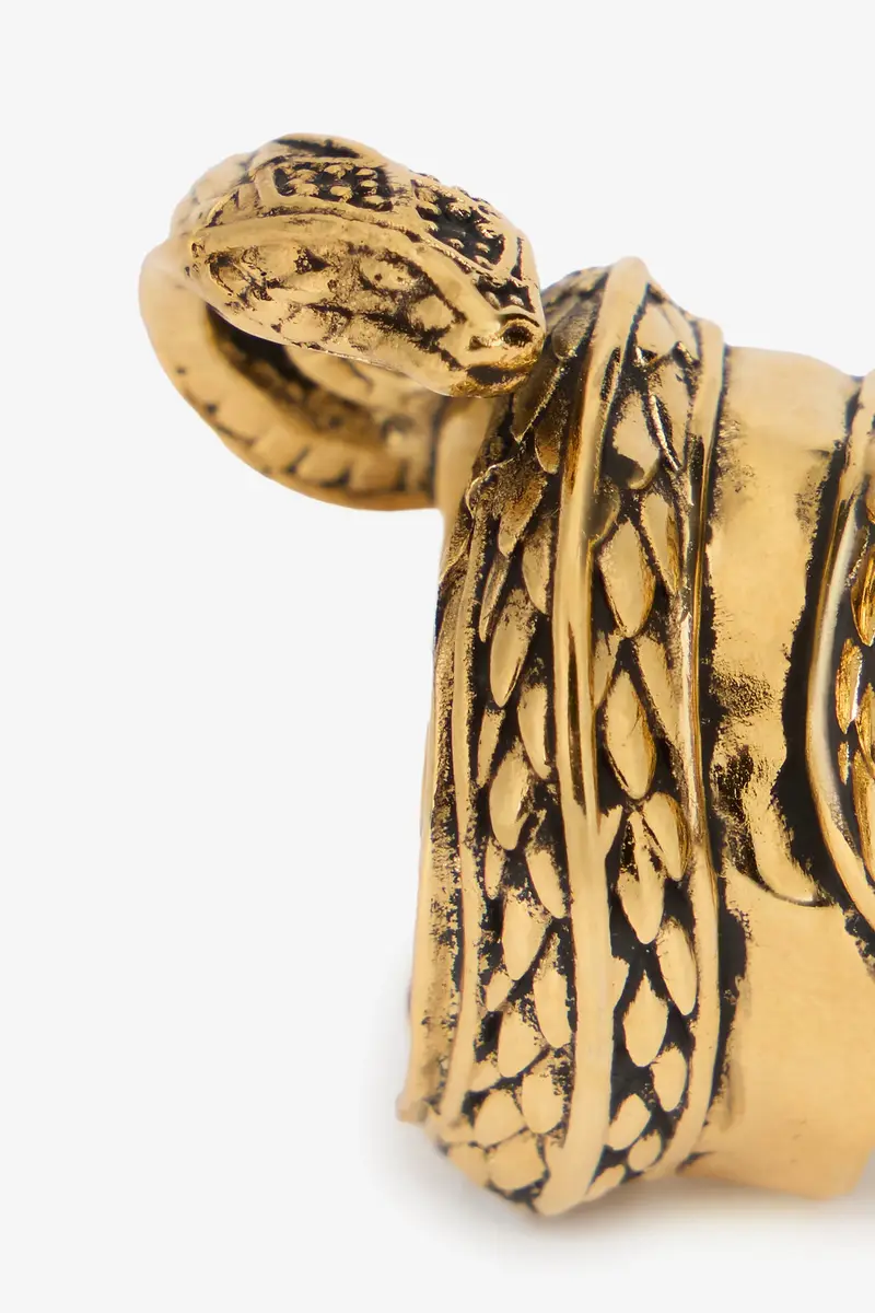 Roberto Cavalli Gold Serpentine Ring | Thumbnail 5 Roberto Cavalli Gold Serpentine Ring | Thumbnail 5