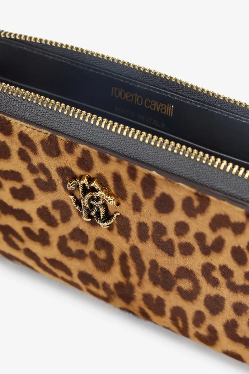 Roberto Cavalli Jaguar Skin Print Zip-Around Wallet | Thumbnail 5 Roberto Cavalli Jaguar Skin Print Zip-Around Wallet | Thumbnail 5