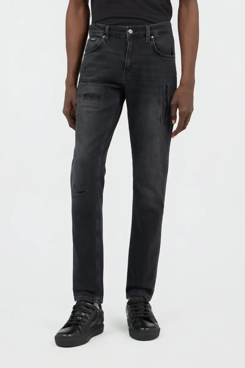 Roberto Cavalli Grey Denim Trousers | Thumbnail 2 Roberto Cavalli Grey Denim Trousers | Thumbnail 2