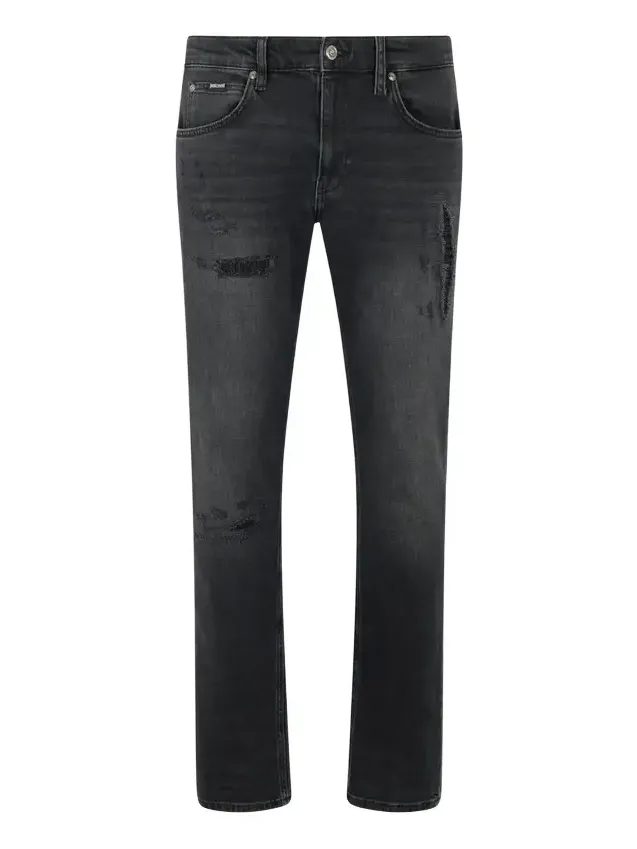 Roberto Cavalli Grey Denim Trousers