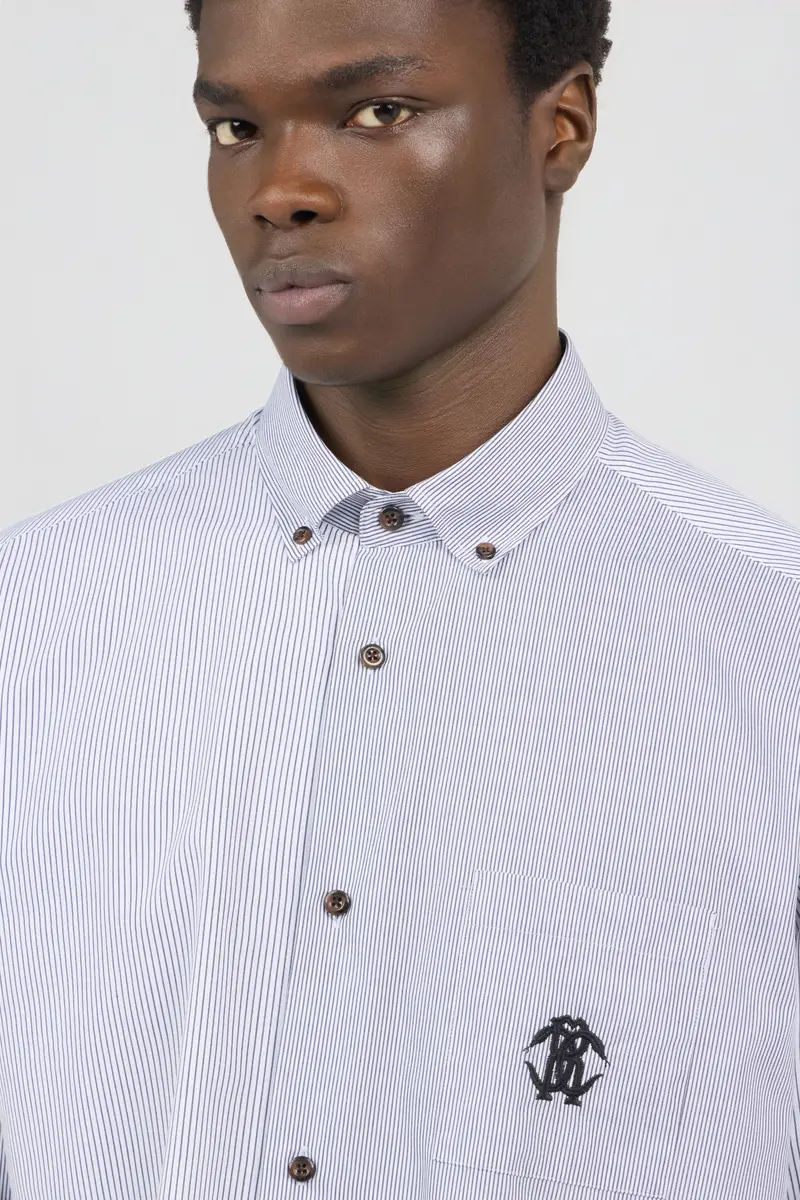 Roberto Cavalli Striped Shirt With Monogram RC | Thumbnail 4