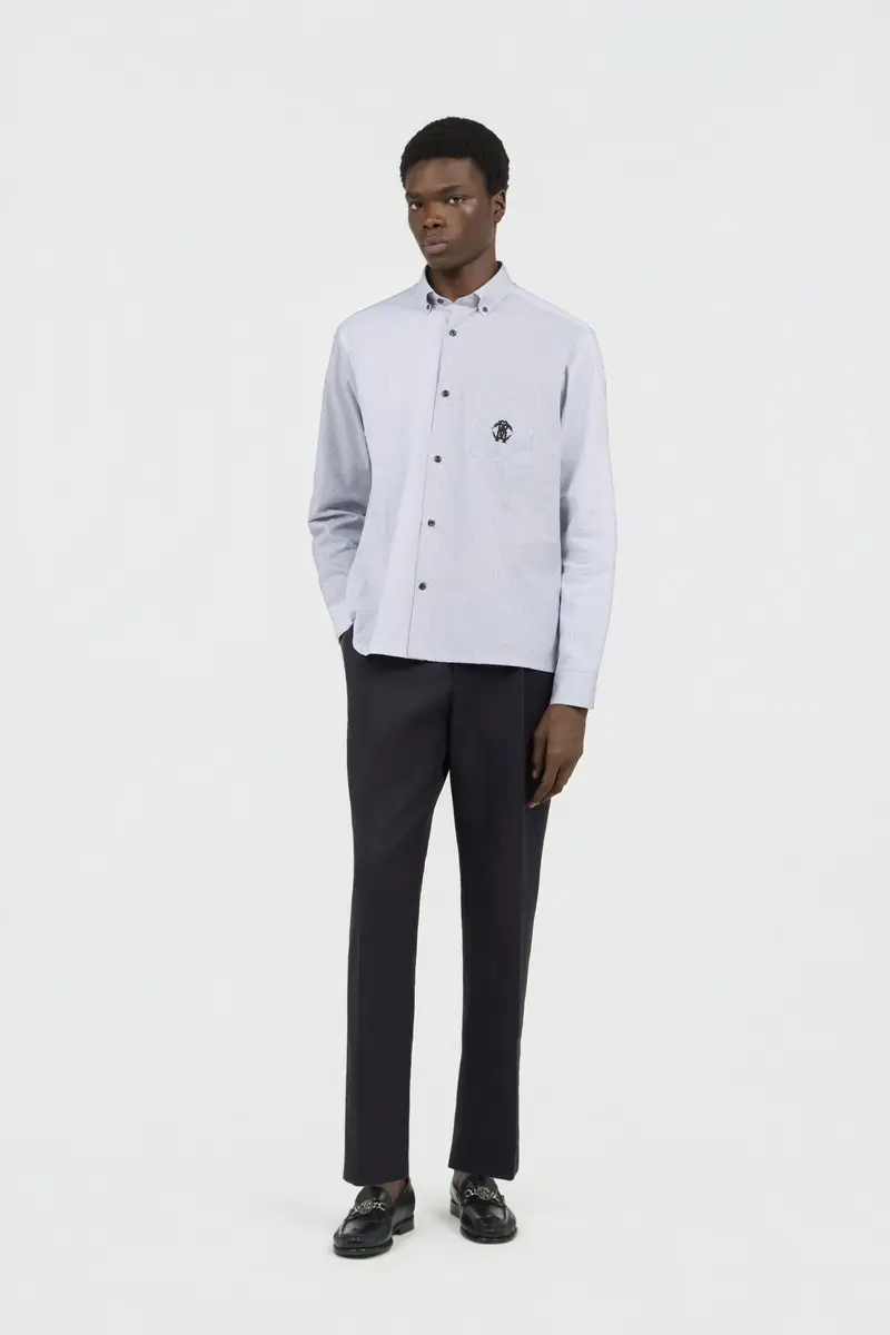 Roberto Cavalli Striped Shirt With Monogram RC | Thumbnail 6
