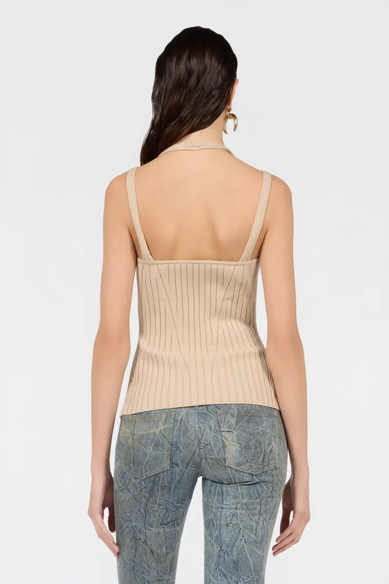 Roberto Cavalli Beige Top | Thumbnail 3 Roberto Cavalli Beige Top | Thumbnail 3