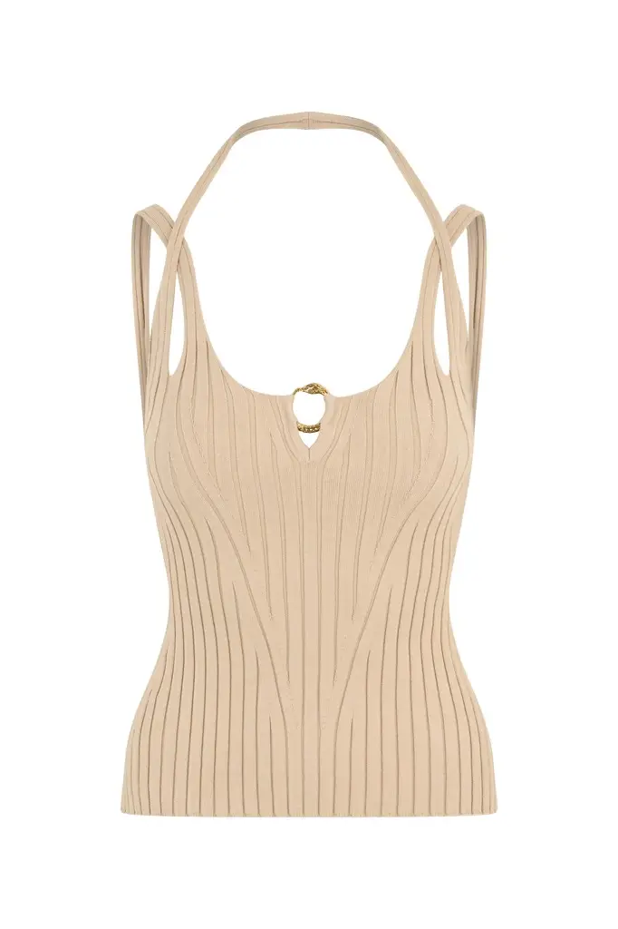 Roberto Cavalli Beige Top | Image 1 Roberto Cavalli Beige Top | Image 1
