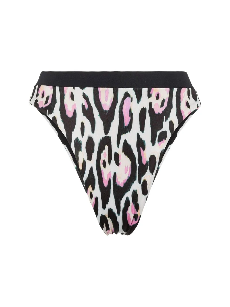 Roberto Cavalli Jaguar-print bikini bottoms
