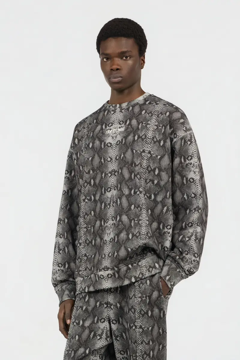 Roberto Cavalli Python Print Sweatshirt | Thumbnail 2 Roberto Cavalli Python Print Sweatshirt | Thumbnail 2