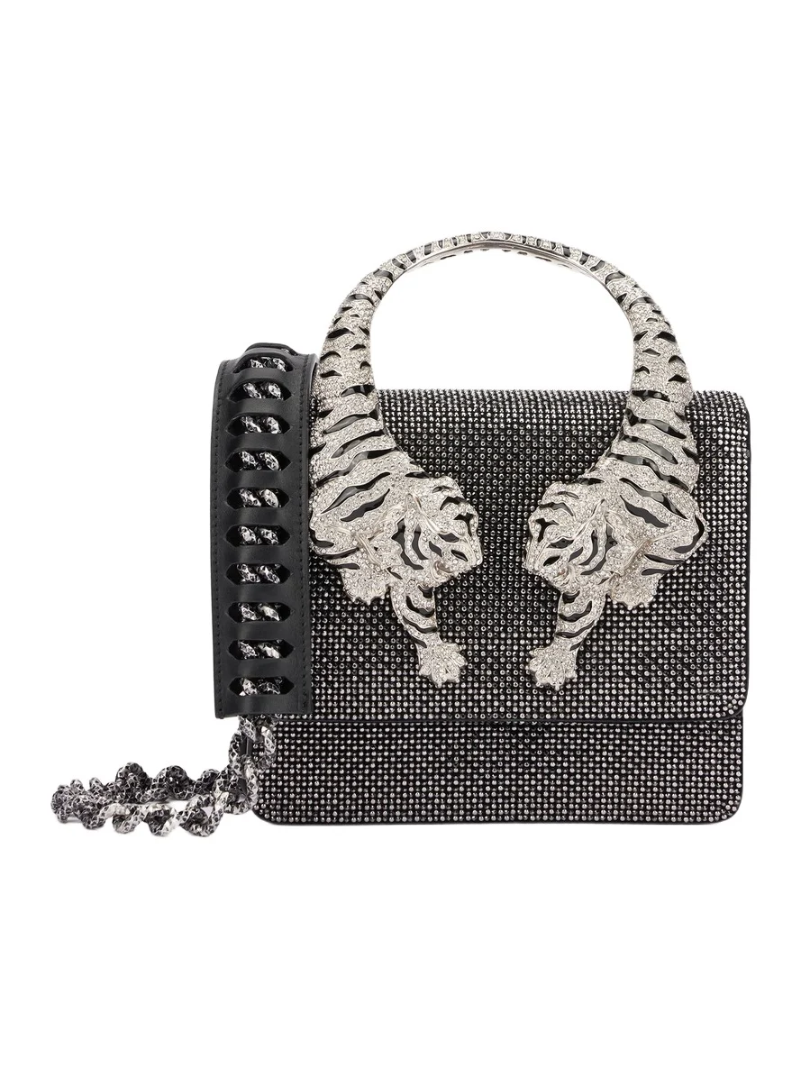 Roberto Cavalli Roar Bag With Rhinestones