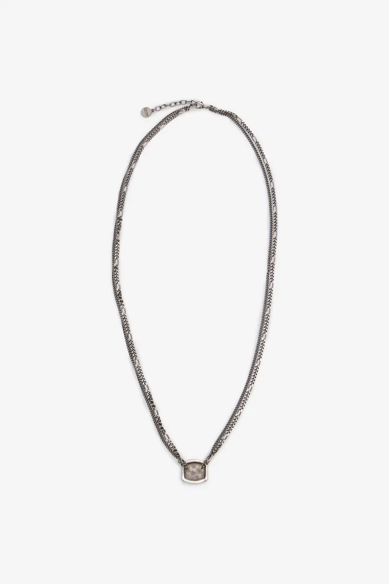 Roberto Cavalli Necklace With Double Chain And RC Monogram | Thumbnail 3