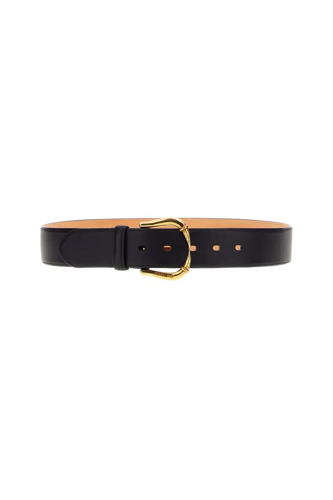 Roberto Cavalli Leather belt with buckle
