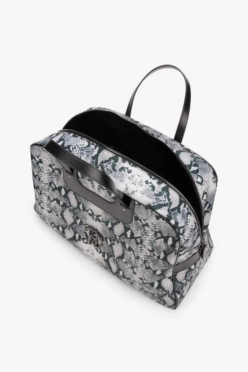 Roberto Cavalli Python Print Top Handle Handbag | Thumbnail 4 Roberto Cavalli Python Print Top Handle Handbag | Thumbnail 4
