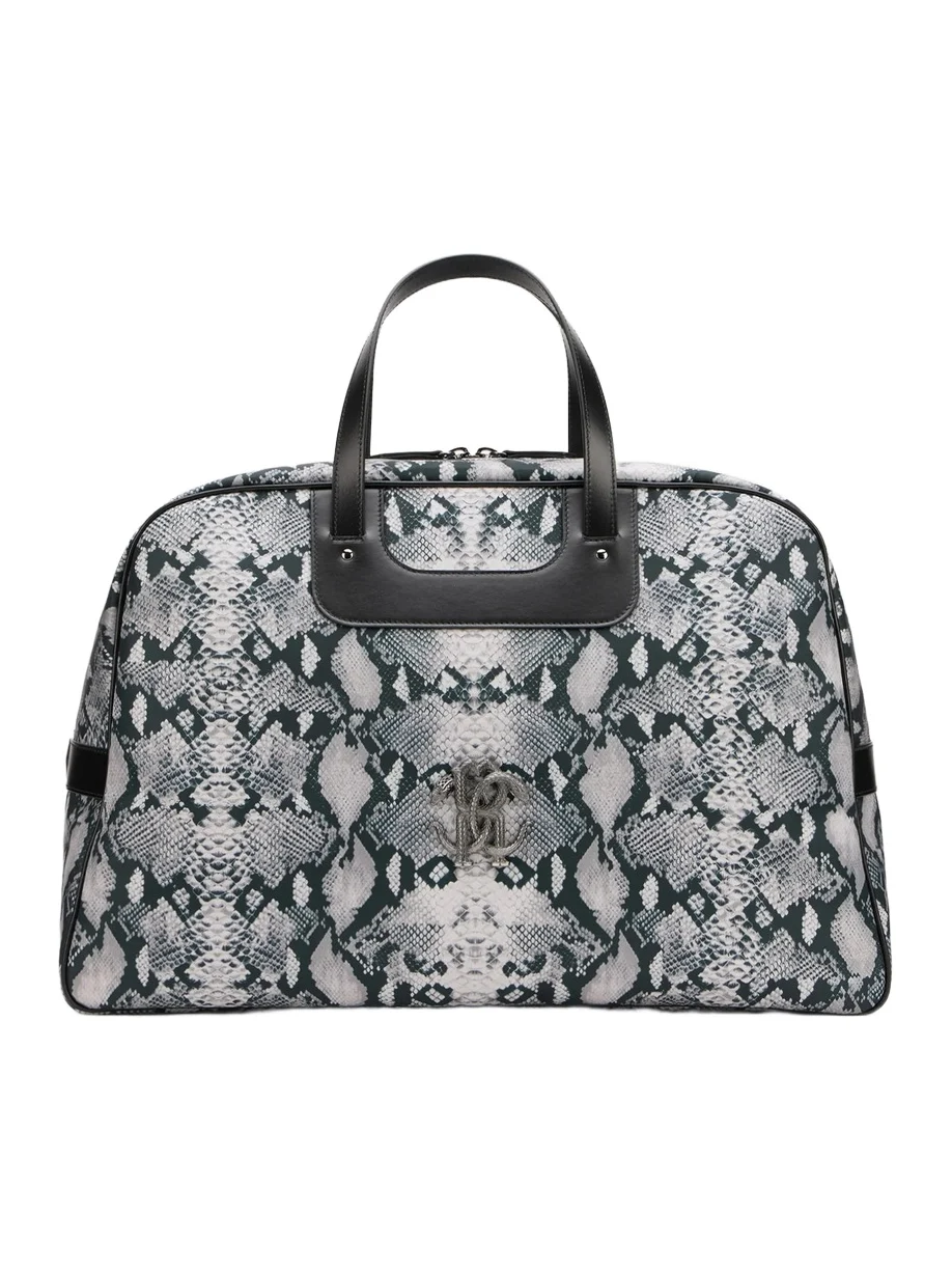Python Print Top Handle Handbag Python Print Top Handle Handbag